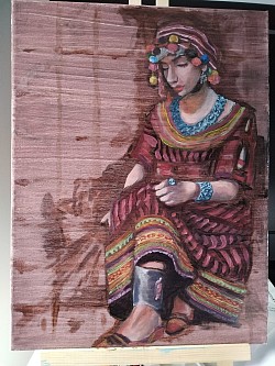 Taquendurt - WIP d'une peinture à l'huile
